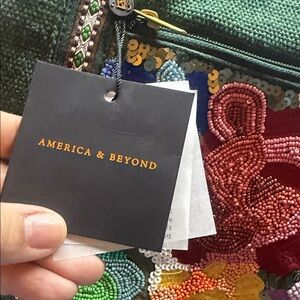 Green Embroidered Women's Bag